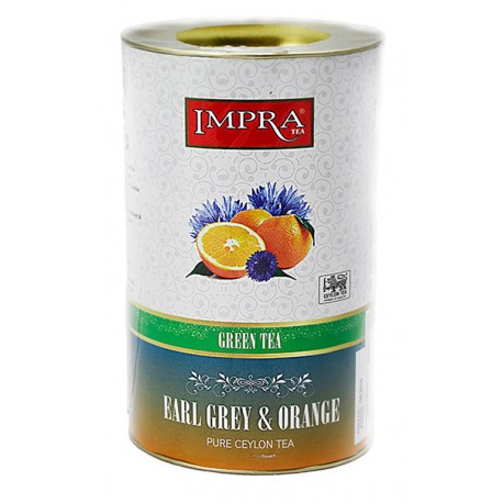 Herbata zielona Impra Earl Grey z Pomarańczą 100g