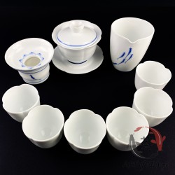 Delikatny zestaw porcelanowy Jingdezhen