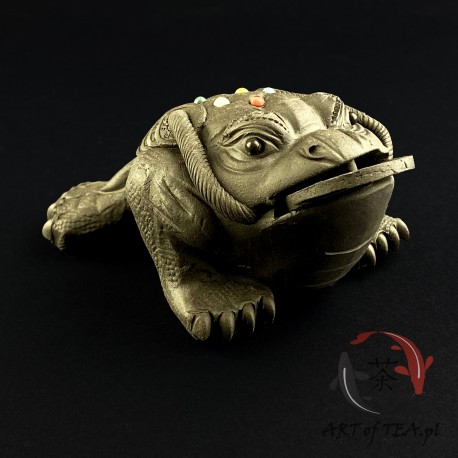 Figurka na chapan (Żaba ciemna)(Yixing)